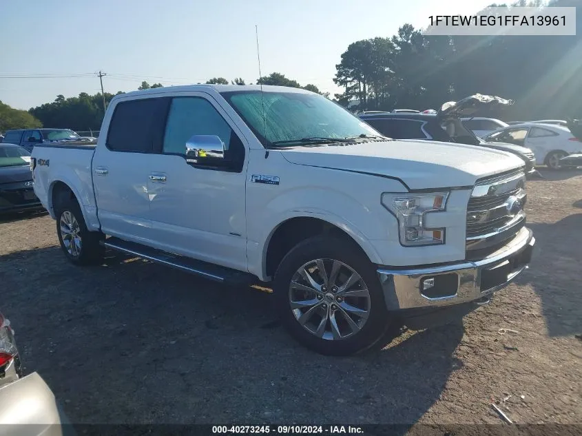 2015 Ford F-150 Lariat VIN: 1FTEW1EG1FFA13961 Lot: 40273245