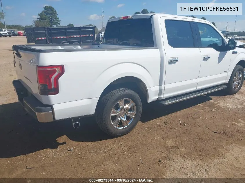 2015 Ford F-150 Xlt VIN: 1FTEW1CP0FKE56631 Lot: 40273544