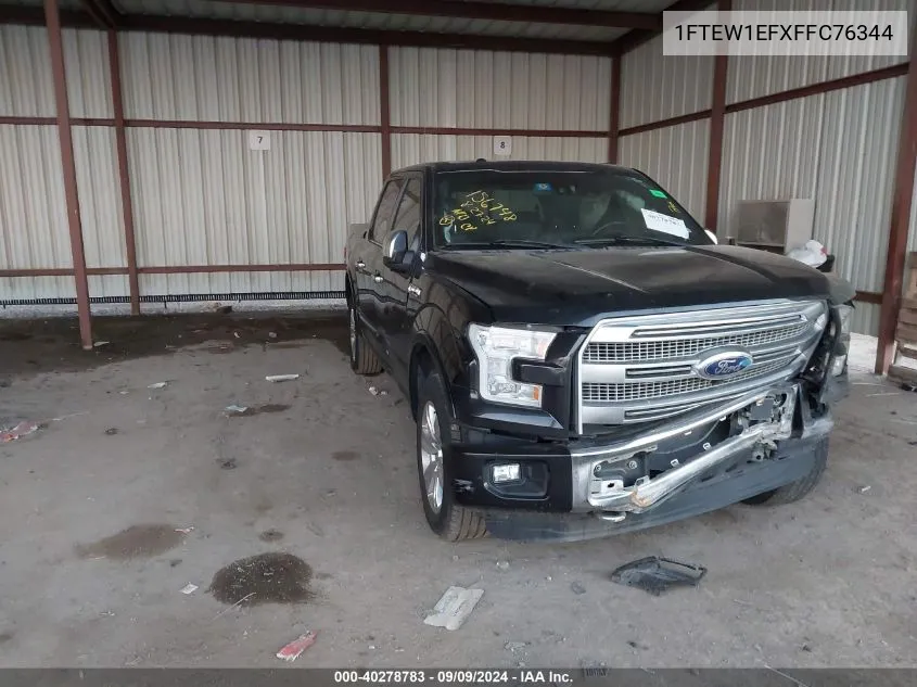 1FTEW1EFXFFC76344 2015 Ford F-150 Platinum