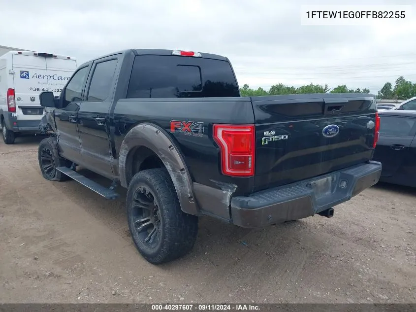 1FTEW1EG0FFB82255 2015 Ford F-150 Supercrew