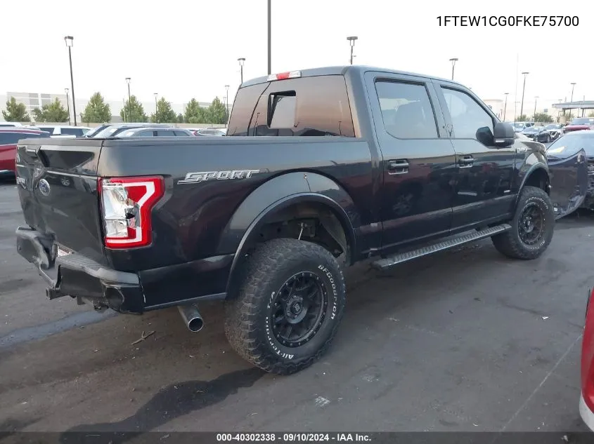 1FTEW1CG0FKE75700 2015 Ford F-150 Xlt