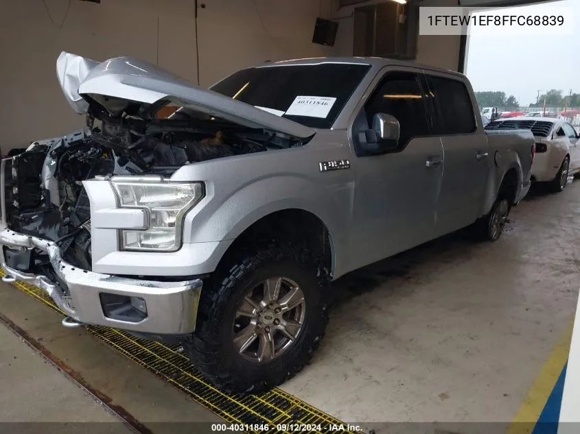 2015 Ford F150 Supercrew VIN: 1FTEW1EF8FFC68839 Lot: 40311846