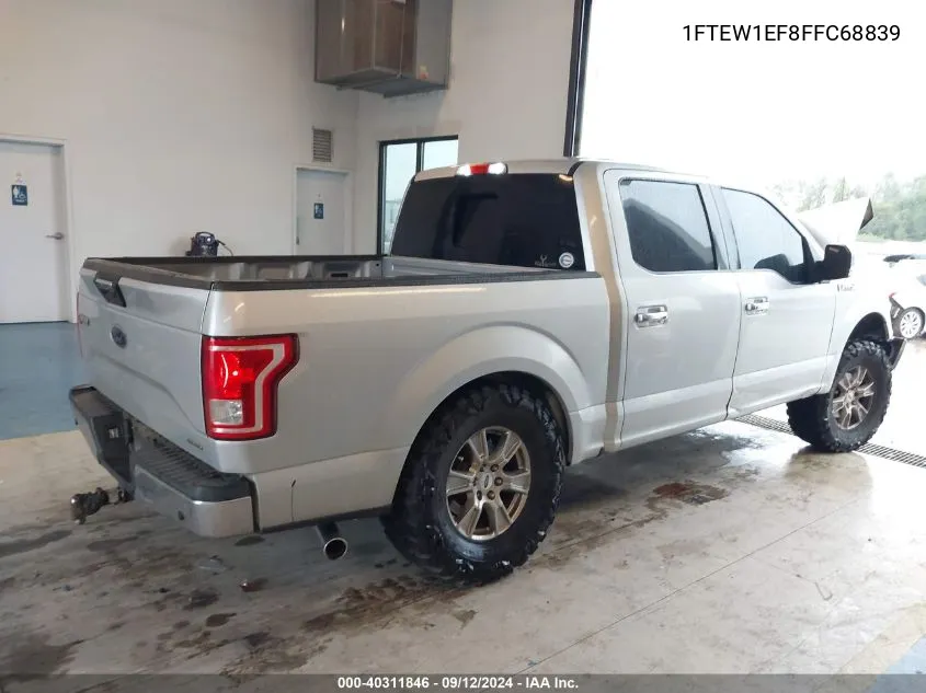 1FTEW1EF8FFC68839 2015 Ford F150 Supercrew