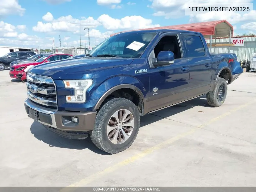 1FTEW1EG4FFA28325 2015 Ford F-150 King Ranch