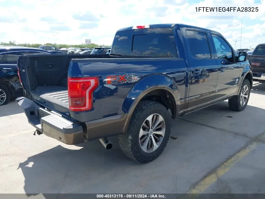 1FTEW1EG4FFA28325 2015 Ford F-150 King Ranch