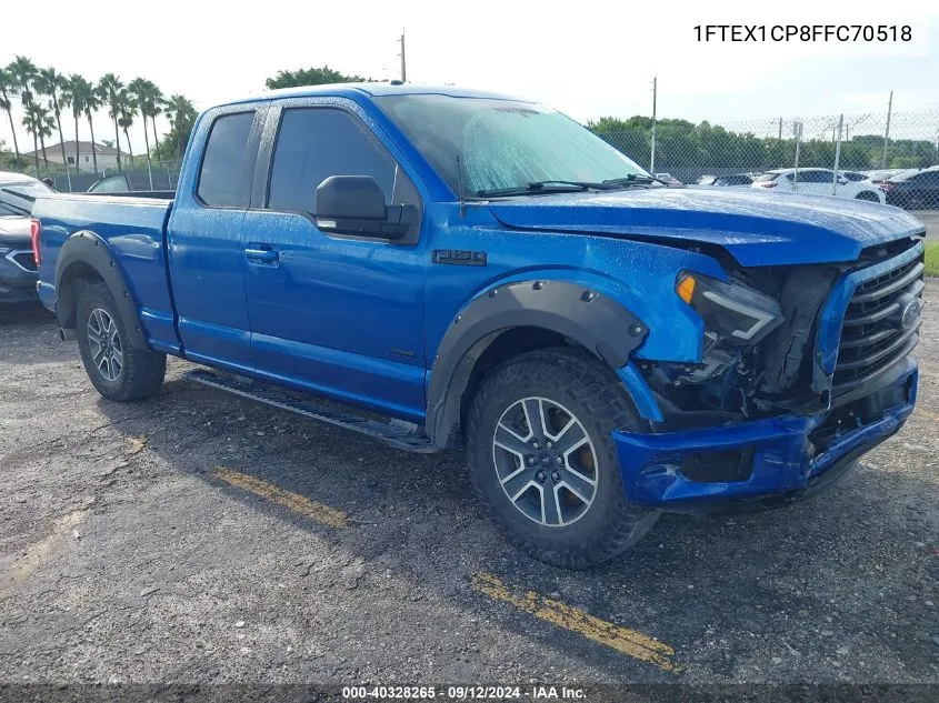 1FTEX1CP8FFC70518 2015 Ford F-150 Super Cab