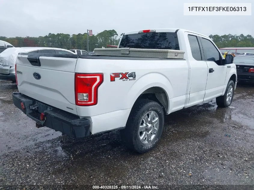 2015 Ford F150 Super Cab VIN: 1FTFX1EF3FKE06313 Lot: 40328325