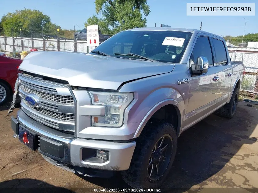 1FTEW1EF9FFC92938 2015 Ford F150 Supercrew