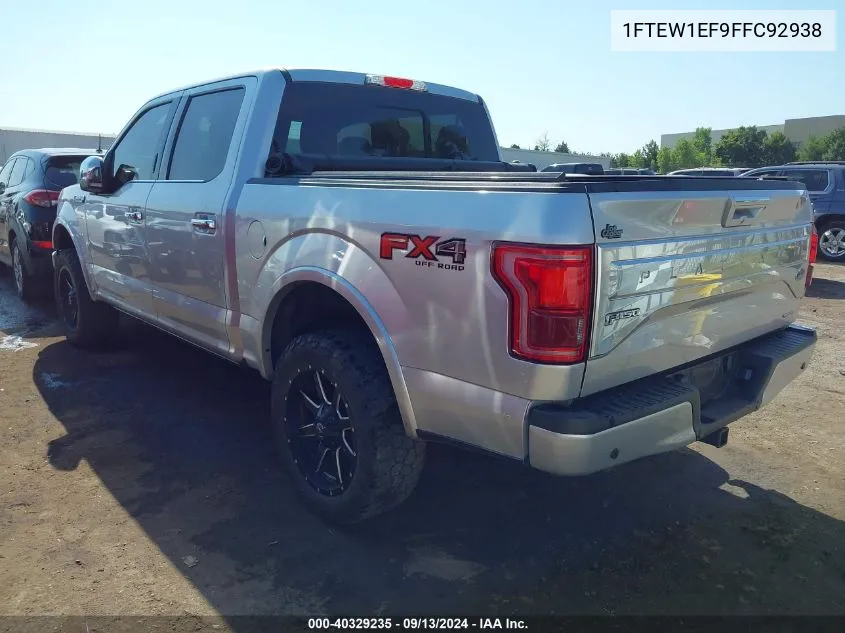 1FTEW1EF9FFC92938 2015 Ford F150 Supercrew