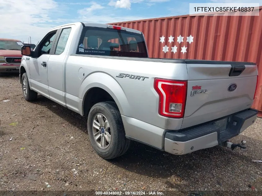 2015 Ford F-150 Xl VIN: 1FTEX1C85FKE48837 Lot: 40349082