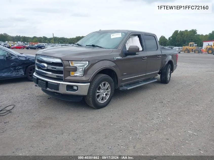 2015 Ford F-150 Lariat VIN: 1FTEW1EP1FFC72160 Lot: 40351662