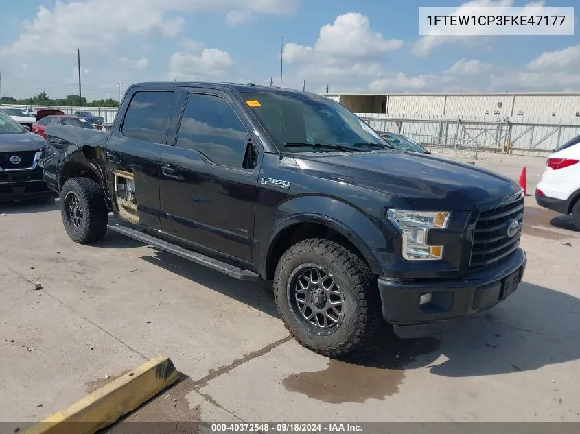 2015 Ford F-150 Xlt VIN: 1FTEW1CP3FKE47177 Lot: 40372548