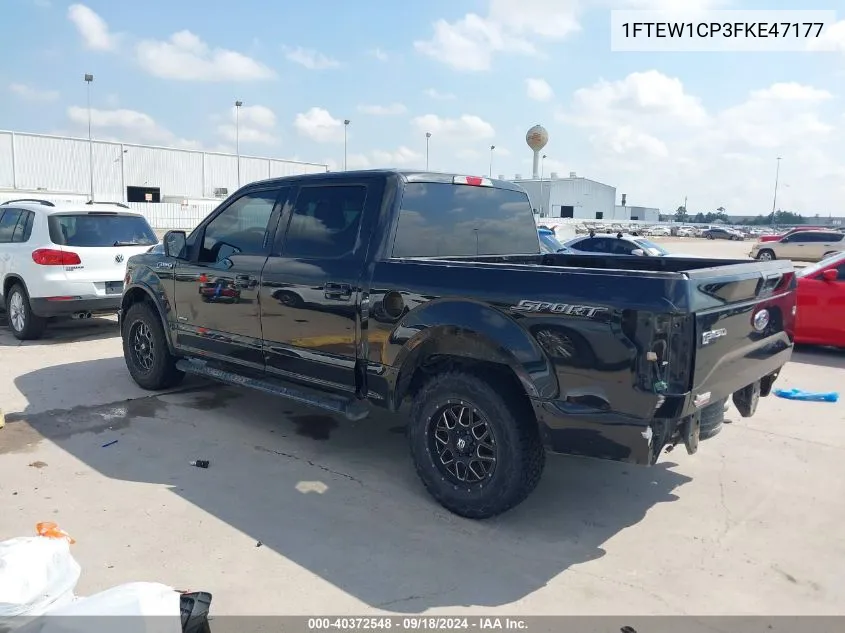 1FTEW1CP3FKE47177 2015 Ford F-150 Xlt