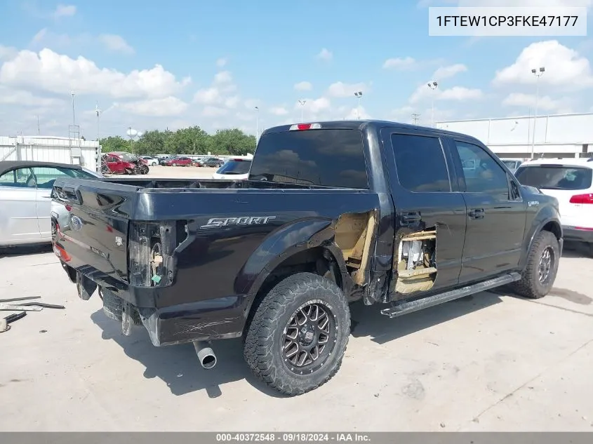 1FTEW1CP3FKE47177 2015 Ford F-150 Xlt