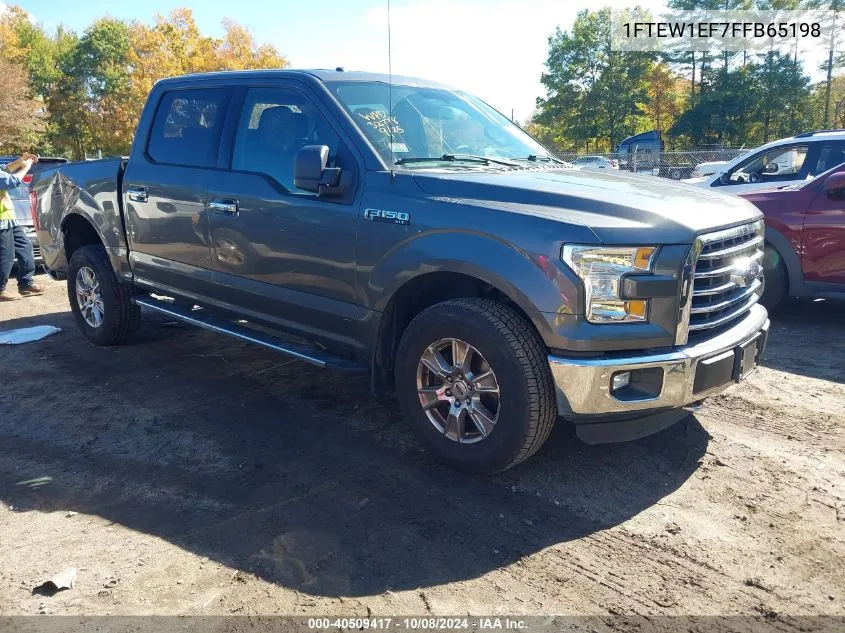 2015 Ford F-150 Xlt VIN: 1FTEW1EF7FFB65198 Lot: 40509417