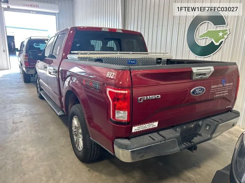 2015 Ford F150 Supercrew VIN: 1FTEW1EF7FFC03027 Lot: 40539489