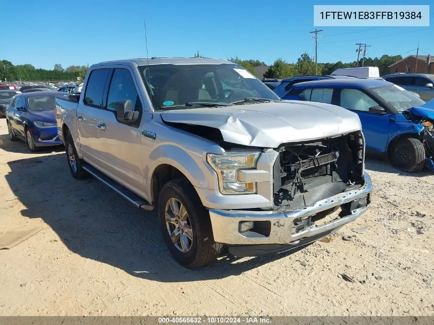 2015 Ford F-150 Xlt VIN: 1FTEW1E83FFB19384 Lot: 40565632