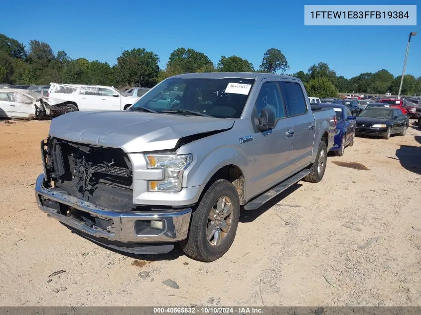 2015 Ford F-150 Xlt VIN: 1FTEW1E83FFB19384 Lot: 40565632