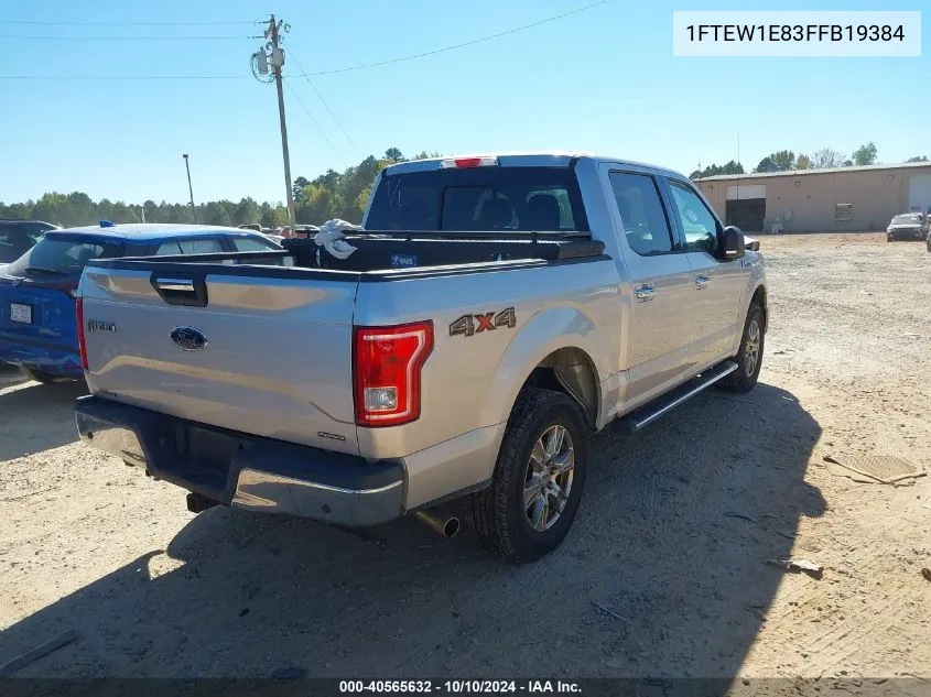 2015 Ford F-150 Xlt VIN: 1FTEW1E83FFB19384 Lot: 40565632