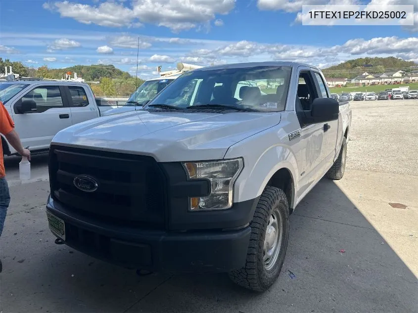 1FTEX1EP2FKD25002 2015 Ford F150 Super Cab