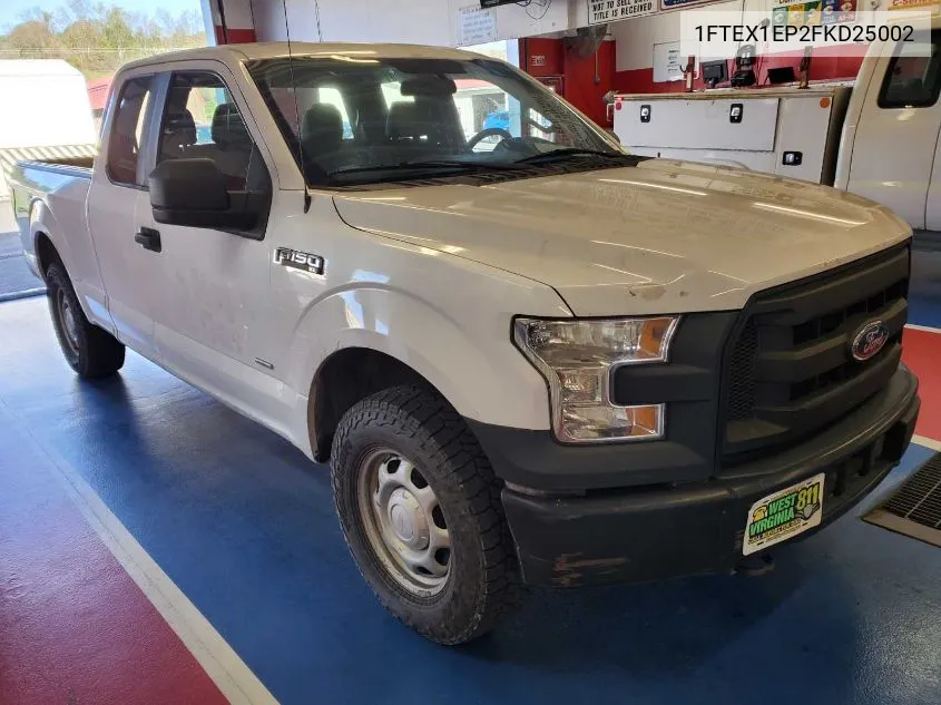 1FTEX1EP2FKD25002 2015 Ford F150 Super Cab