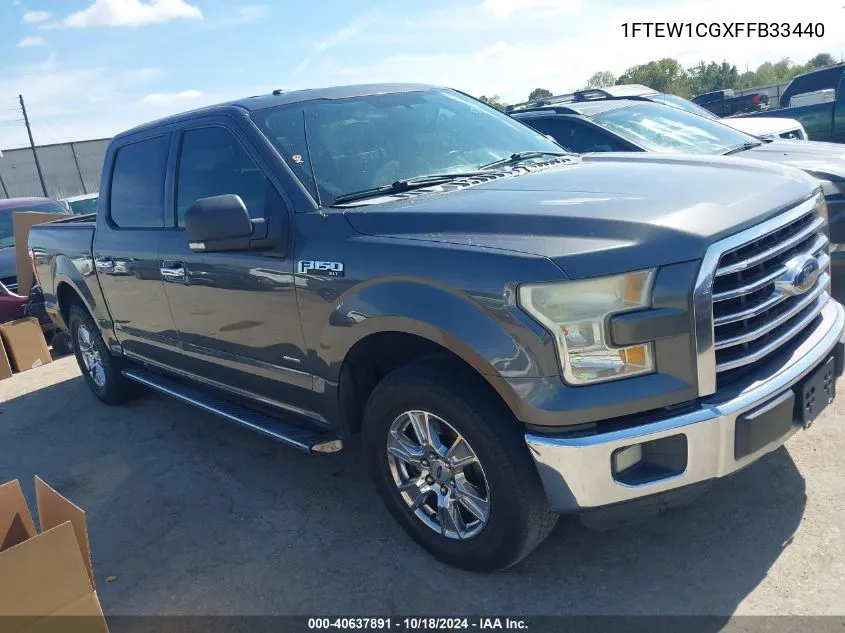 2015 Ford F-150 Xlt VIN: 1FTEW1CGXFFB33440 Lot: 40637891