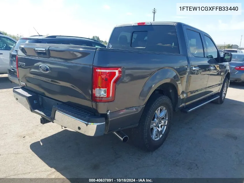 2015 Ford F-150 Xlt VIN: 1FTEW1CGXFFB33440 Lot: 40637891