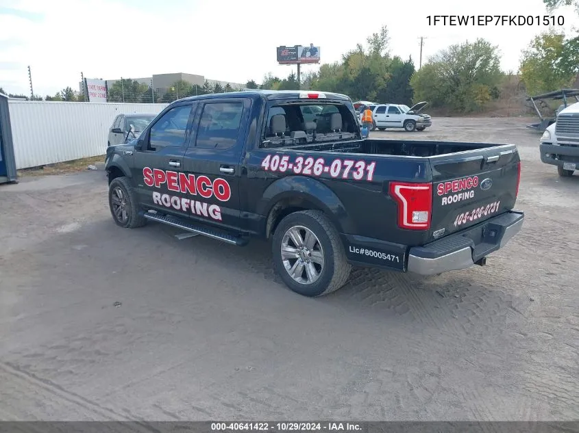 1FTEW1EP7FKD01510 2015 Ford F-150 Xlt