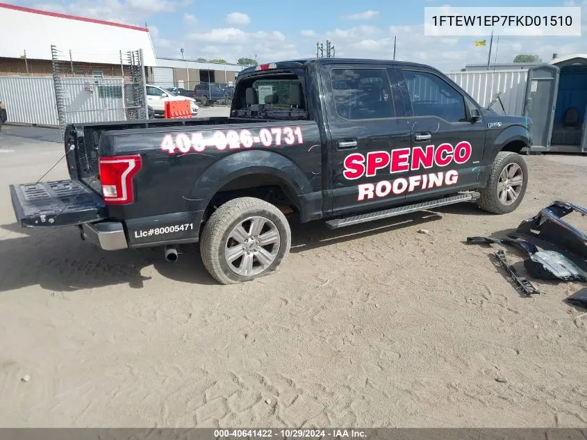 1FTEW1EP7FKD01510 2015 Ford F-150 Xlt