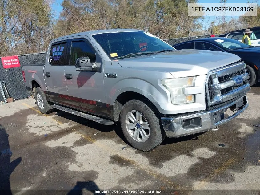 2015 Ford F-150 Xlt VIN: 1FTEW1C87FKD08159 Lot: 40707515