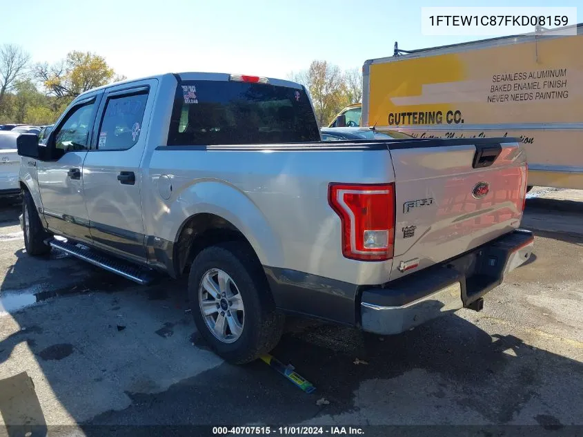 2015 Ford F-150 Xlt VIN: 1FTEW1C87FKD08159 Lot: 40707515