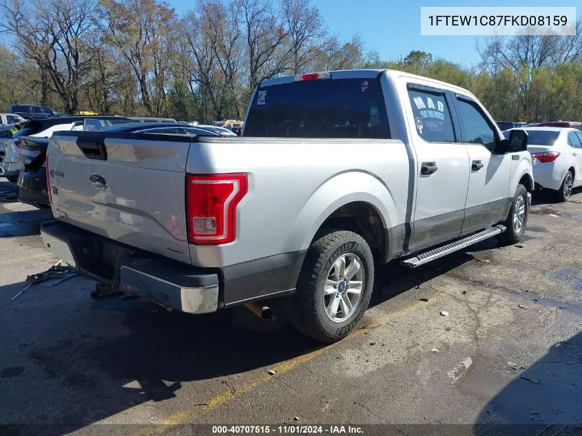 2015 Ford F-150 Xlt VIN: 1FTEW1C87FKD08159 Lot: 40707515