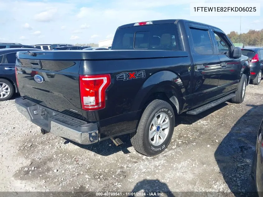 2015 Ford F-150 Xlt VIN: 1FTEW1E82FKD06025 Lot: 40709541