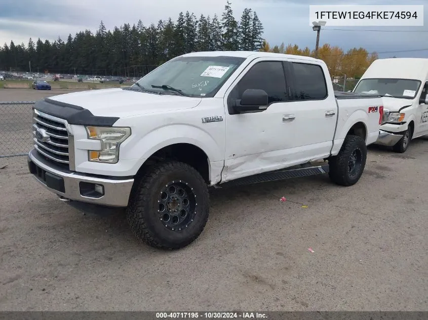 1FTEW1EG4FKE74594 2015 Ford F-150 Xlt