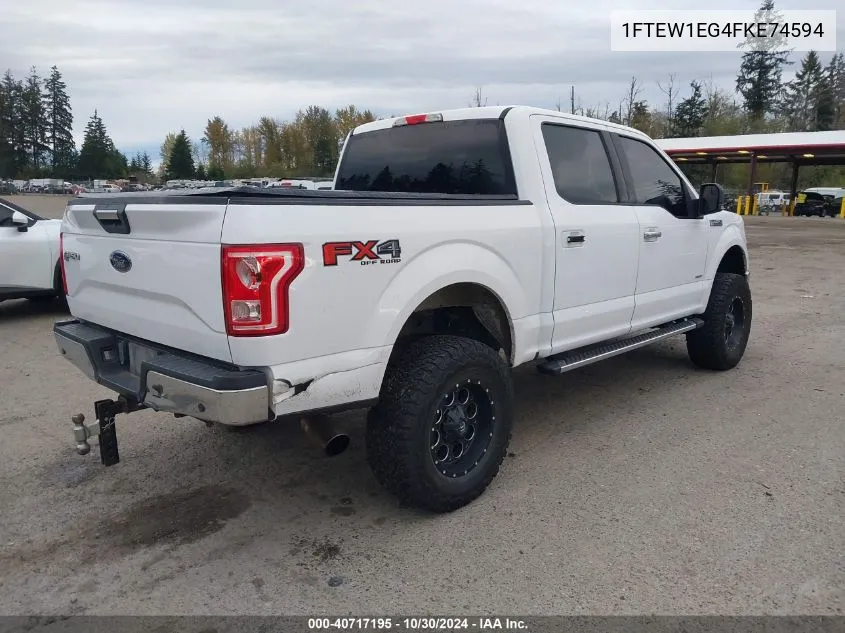 1FTEW1EG4FKE74594 2015 Ford F-150 Xlt