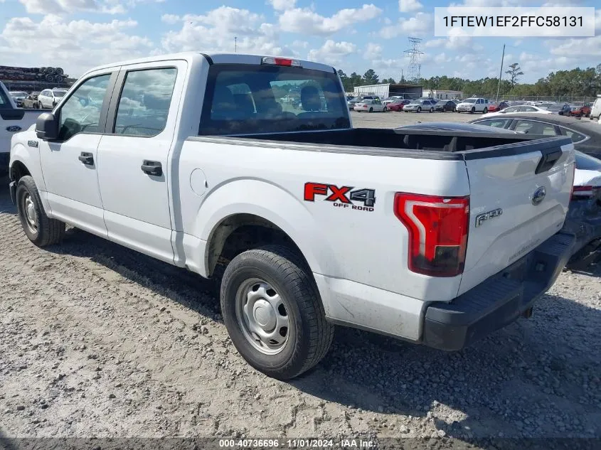 2015 Ford F-150 Xl VIN: 1FTEW1EF2FFC58131 Lot: 40736696