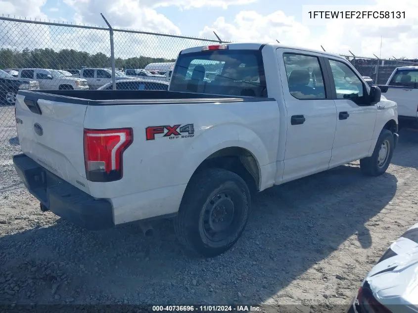 2015 Ford F-150 Xl VIN: 1FTEW1EF2FFC58131 Lot: 40736696