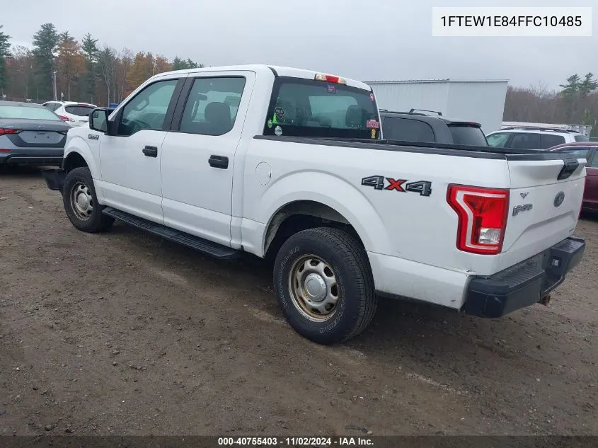 2015 Ford F-150 Xl VIN: 1FTEW1E84FFC10485 Lot: 40755403