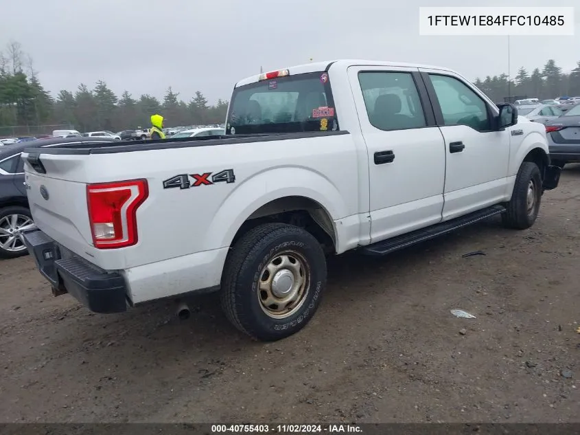 2015 Ford F-150 Xl VIN: 1FTEW1E84FFC10485 Lot: 40755403