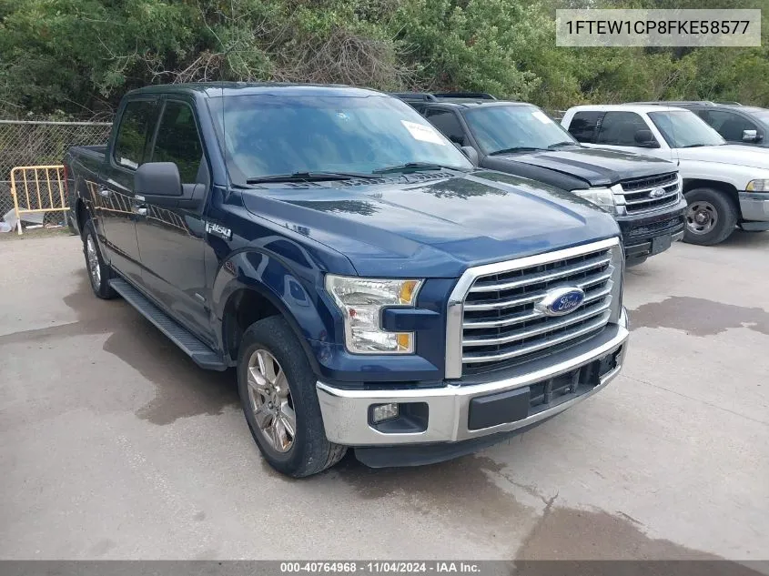 2015 Ford F-150 Xlt VIN: 1FTEW1CP8FKE58577 Lot: 40764968