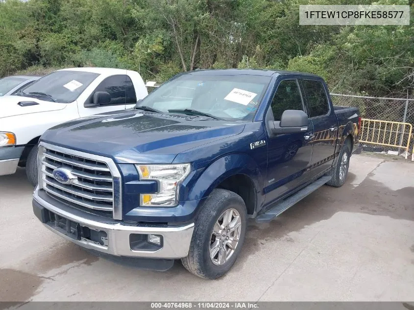 2015 Ford F-150 Xlt VIN: 1FTEW1CP8FKE58577 Lot: 40764968