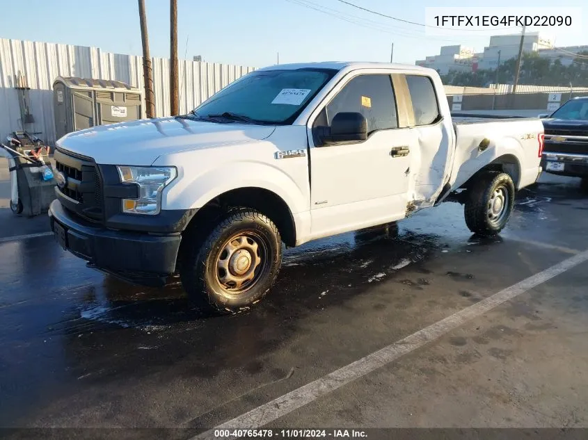 2015 Ford F-150 Xl VIN: 1FTFX1EG4FKD22090 Lot: 40765478