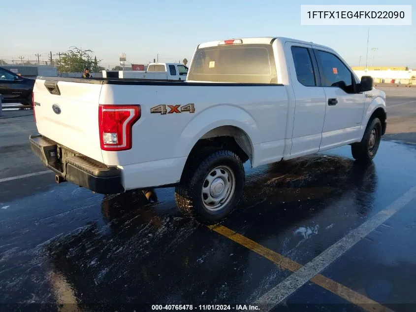 2015 Ford F-150 Xl VIN: 1FTFX1EG4FKD22090 Lot: 40765478