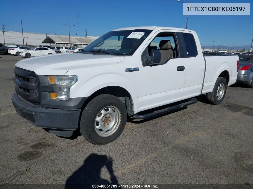 2015 Ford F-150 Xl VIN: 1FTEX1C80FKE05197 Lot: 40851709