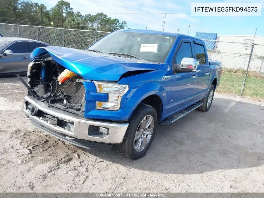 2015 Ford F-150 Xlt VIN: 1FTEW1EG5FKD94575 Lot: 40878587