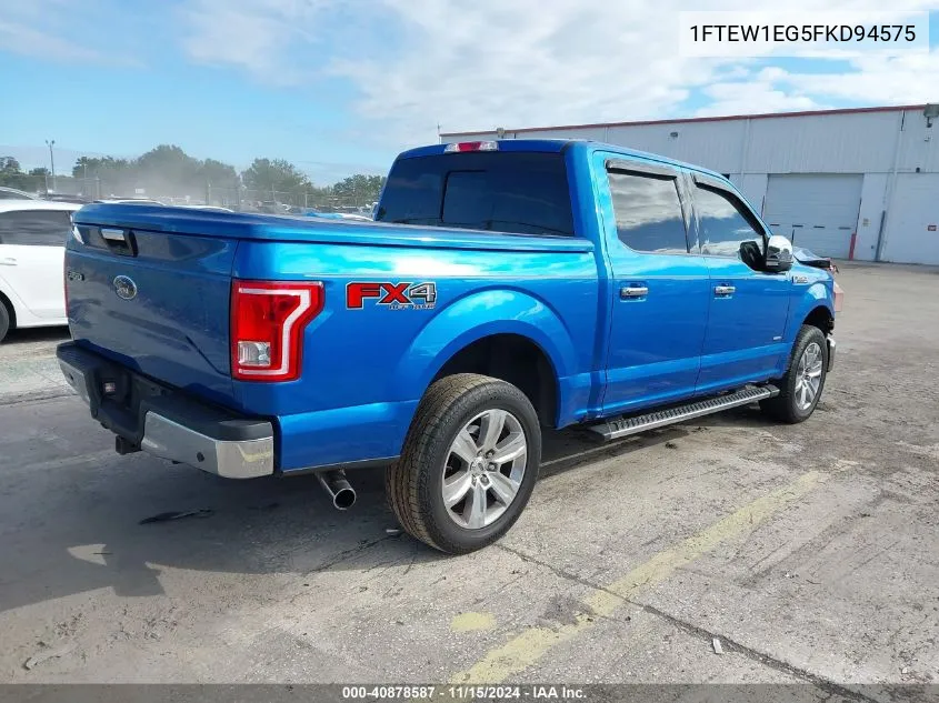 2015 Ford F-150 Xlt VIN: 1FTEW1EG5FKD94575 Lot: 40878587