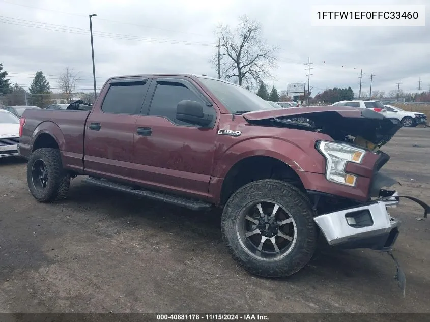 2015 Ford F-150 Xlt VIN: 1FTFW1EF0FFC33460 Lot: 40881178