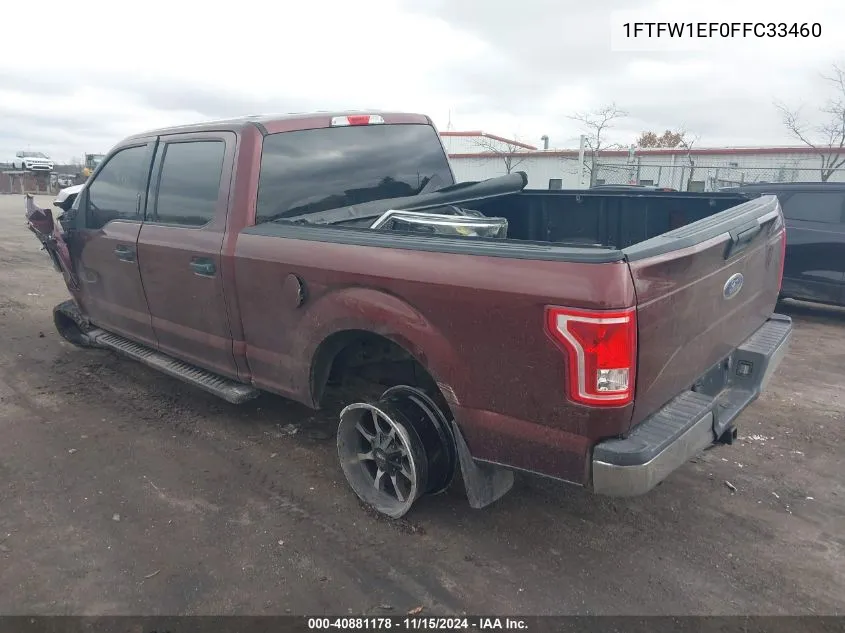 2015 Ford F-150 Xlt VIN: 1FTFW1EF0FFC33460 Lot: 40881178