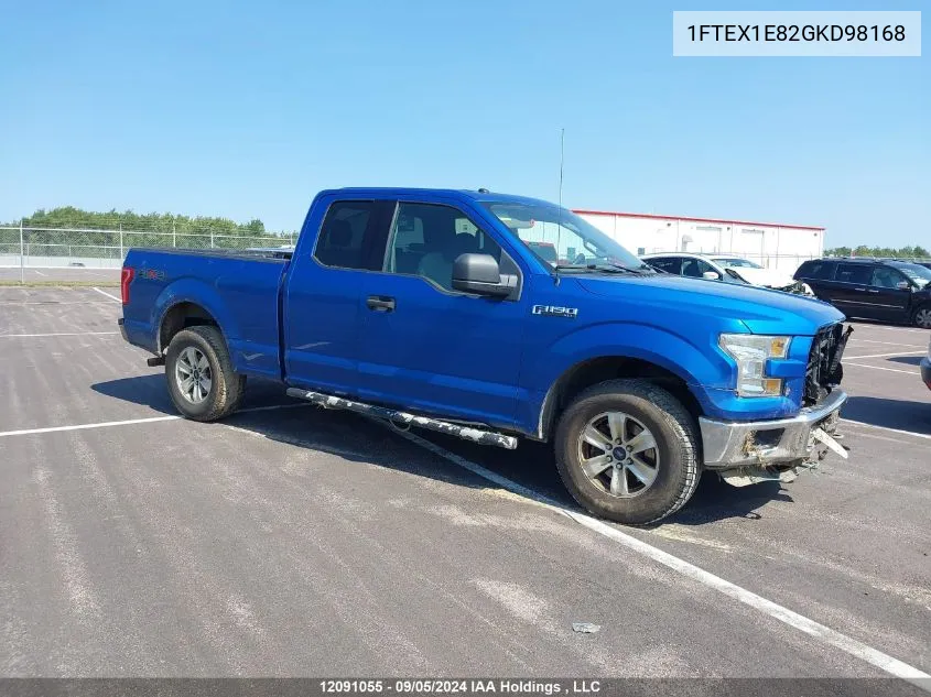 2016 Ford F-150 Xlt VIN: 1FTEX1E82GKD98168 Lot: 12091055