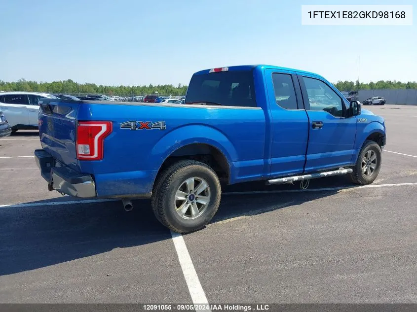 2016 Ford F-150 Xlt VIN: 1FTEX1E82GKD98168 Lot: 12091055